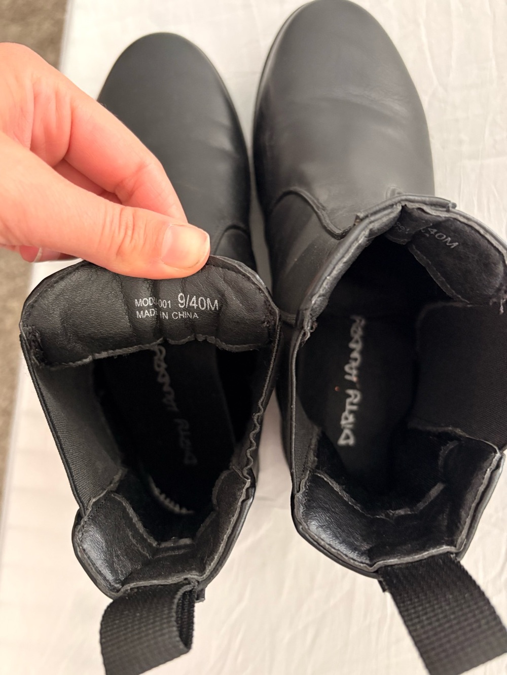 Dirty Laundry Black Chunky Chelsea Ankle Boots - Picture 2 of 3